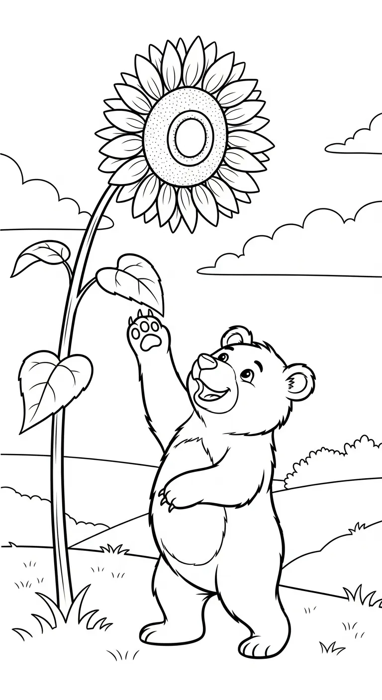 tải hình tô màu Tranh Tô Màu Gấu cho bé 8 tuổi 1