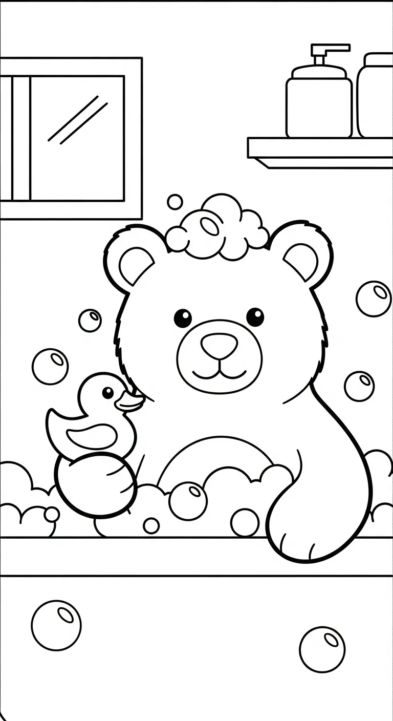 tải file hình tô màu Tranh Tô Màu Gấu