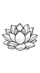 in hình tô màu Tranh Tô Màu Hoa Sen