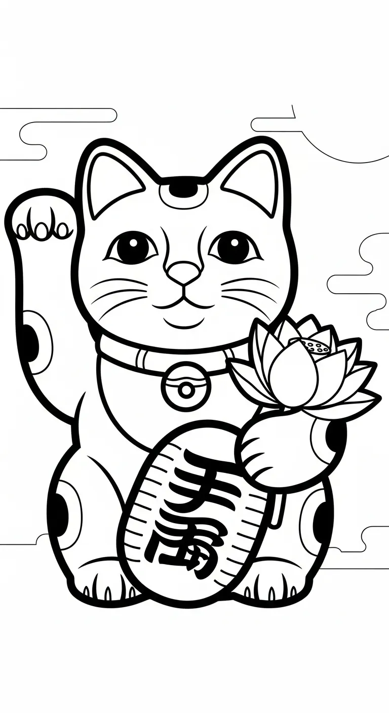 tranh tô màu Tranh Tô Màu Hoa Sen cho bé 6 tuổi miễn phí