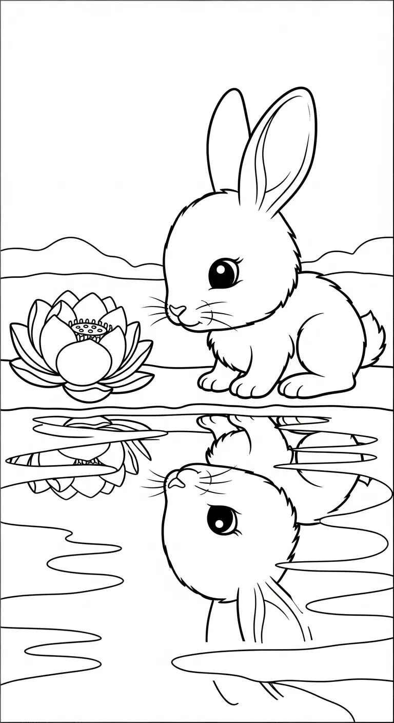 hình tô màu Tranh Tô Màu Hoa Sen cho bé 4 tuổi miễn phí