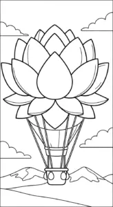 hình tô màu Tranh Tô Màu Hoa Sen cho bé 7 tuổi