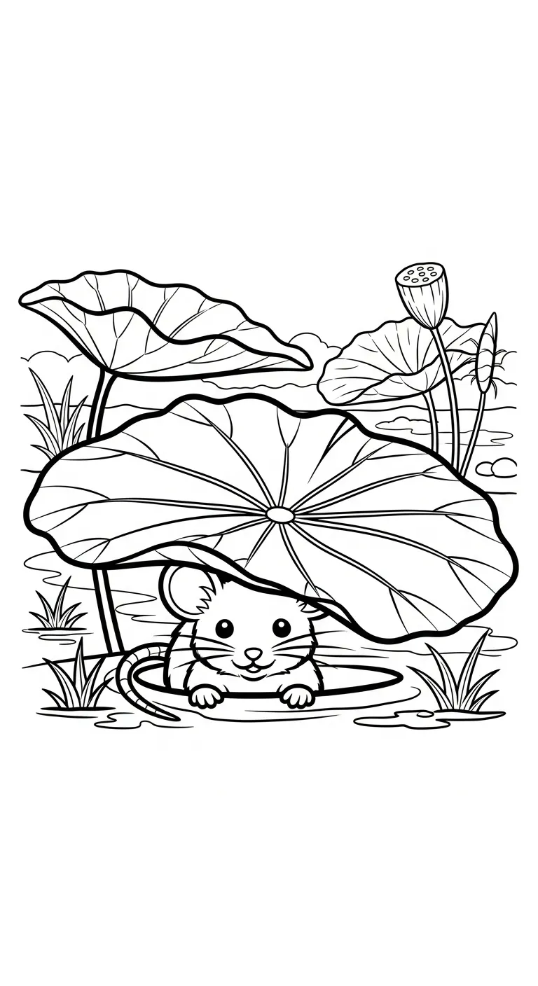 download tranh tô màu Tranh Tô Màu Hoa Sen cho bé
