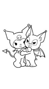hình tô màu Tranh To Mau Kuromi pdf
