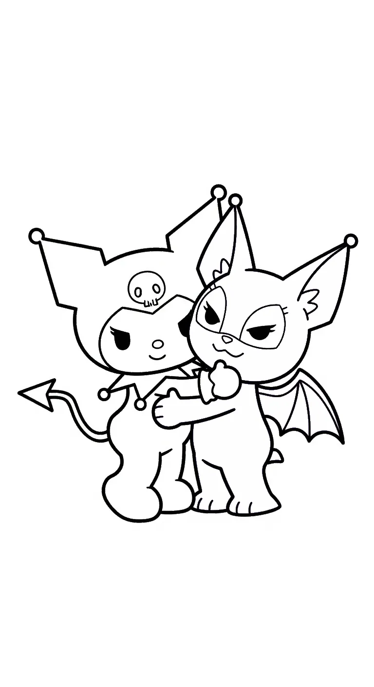 hình tô màu Tranh To Mau Kuromi pdf 1