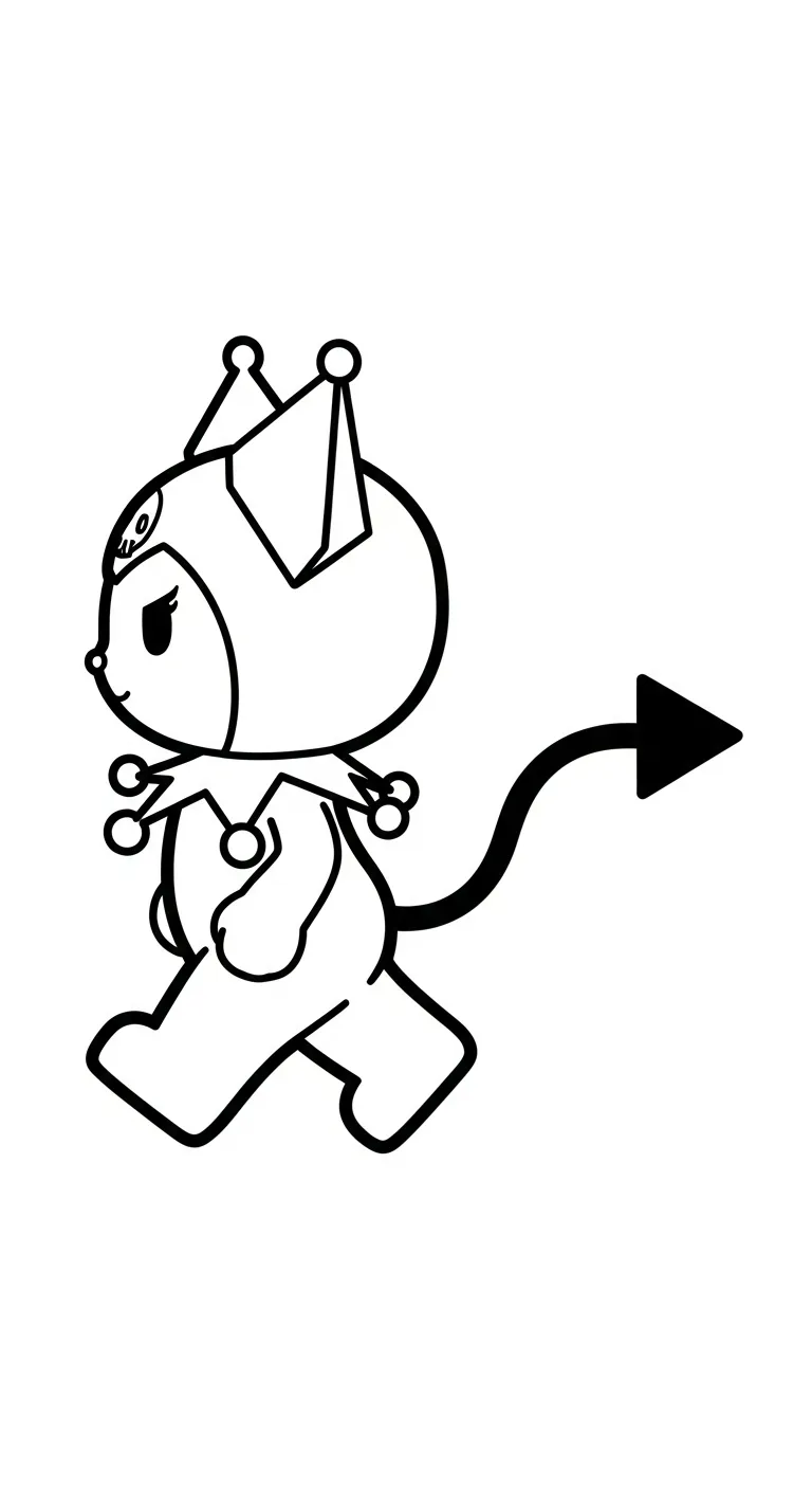 download tranh tô màu Tranh To Mau Kuromi cho bé