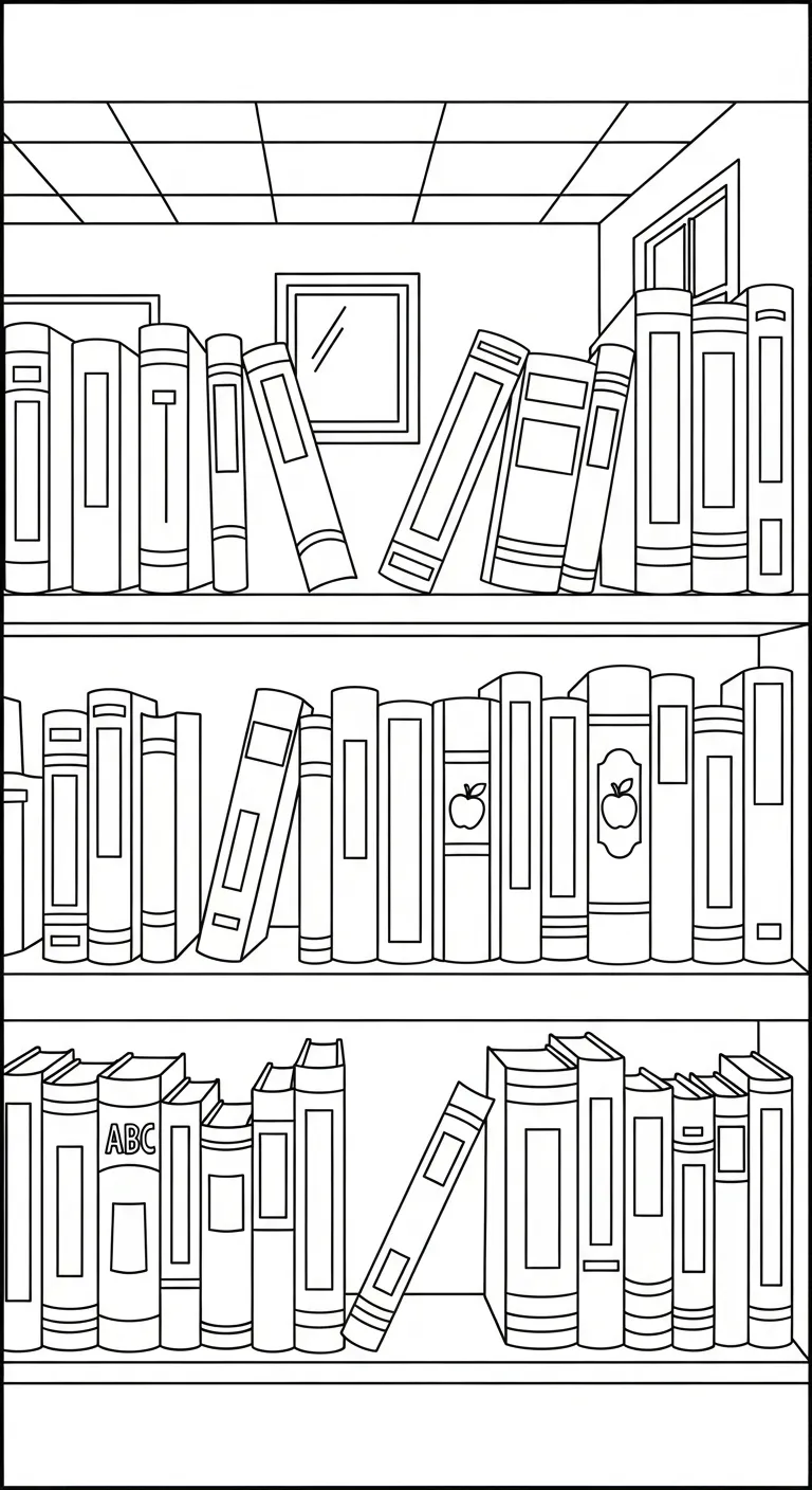 tranh tô màu Tranh Tô Màu Trường Tiểu Học cho bé tải miễn phí