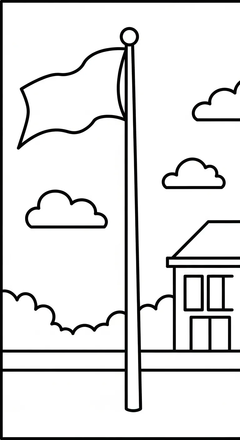 tranh tô màu Tranh Tô Màu Trường Tiểu Học tập tô