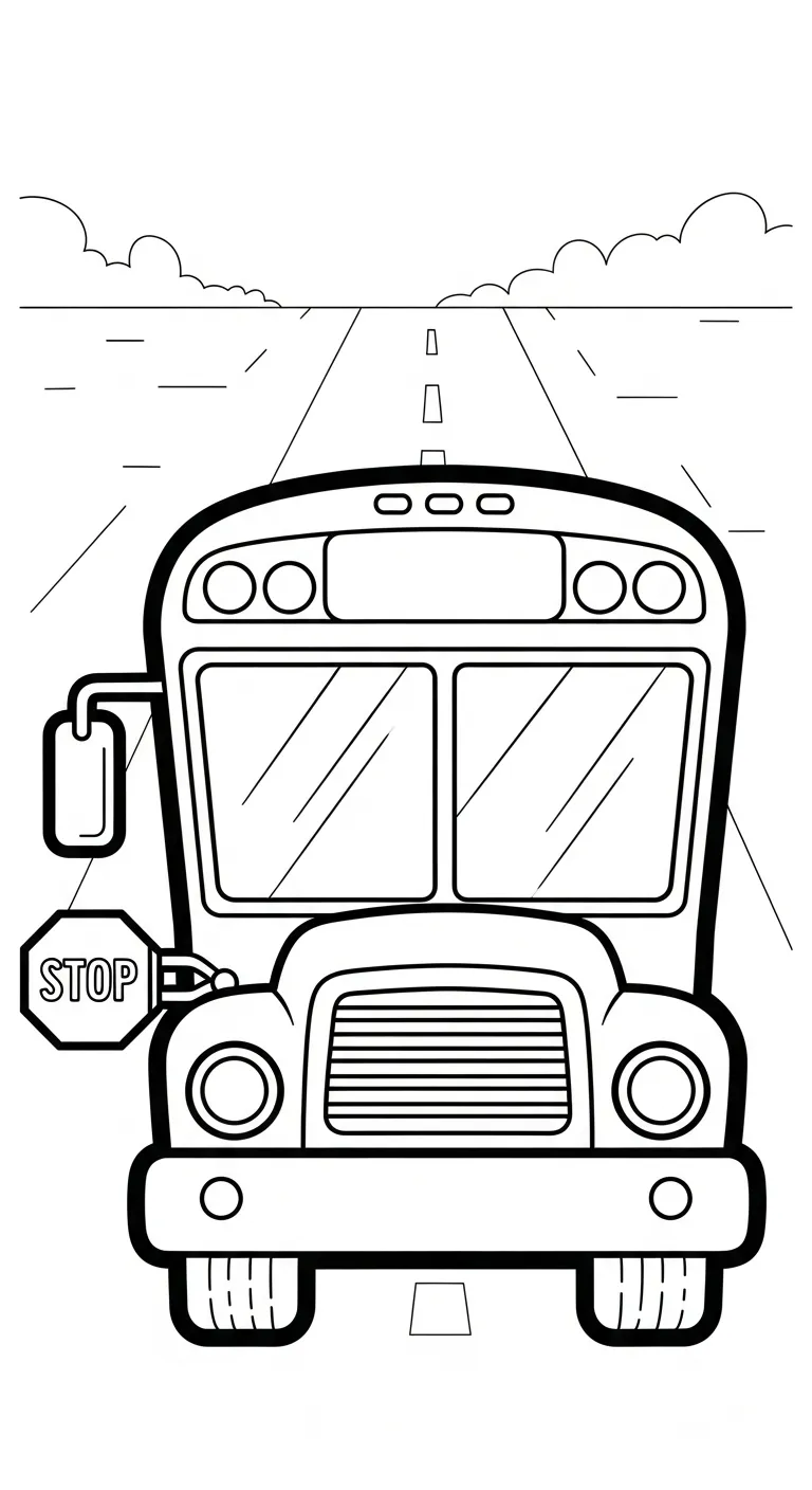 tranh tô màu Tranh Tô Màu Trường Tiểu Học cho bé đơn giản