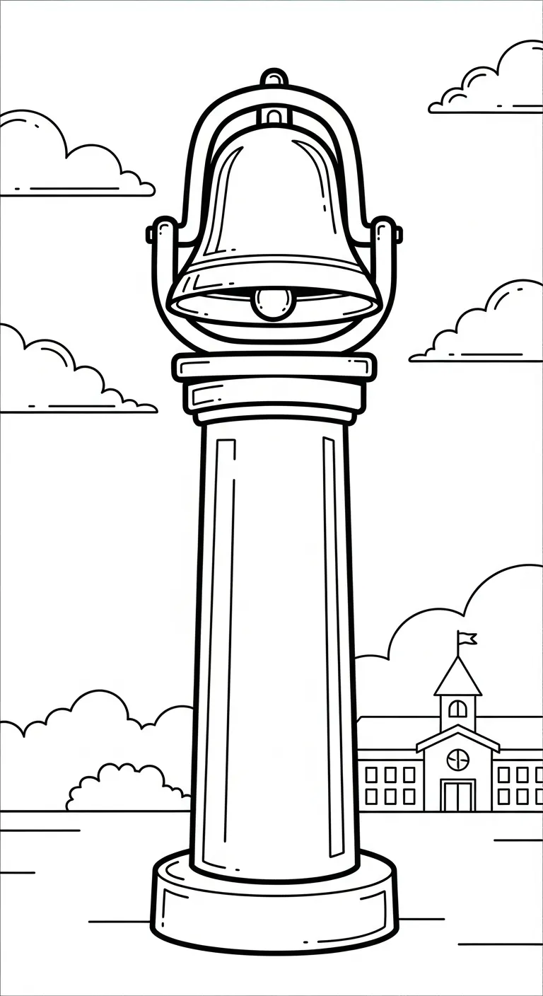 tải hình tô màu Tranh Tô Màu Trường Tiểu Học cho bé