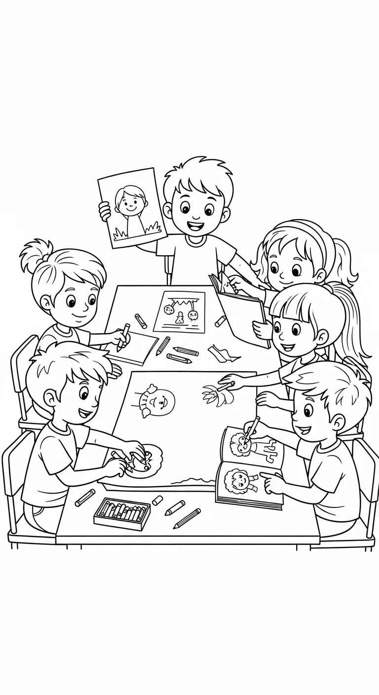 tranh tô màu Tranh Tô Màu Trường Tiểu Học cho bé mới nhất