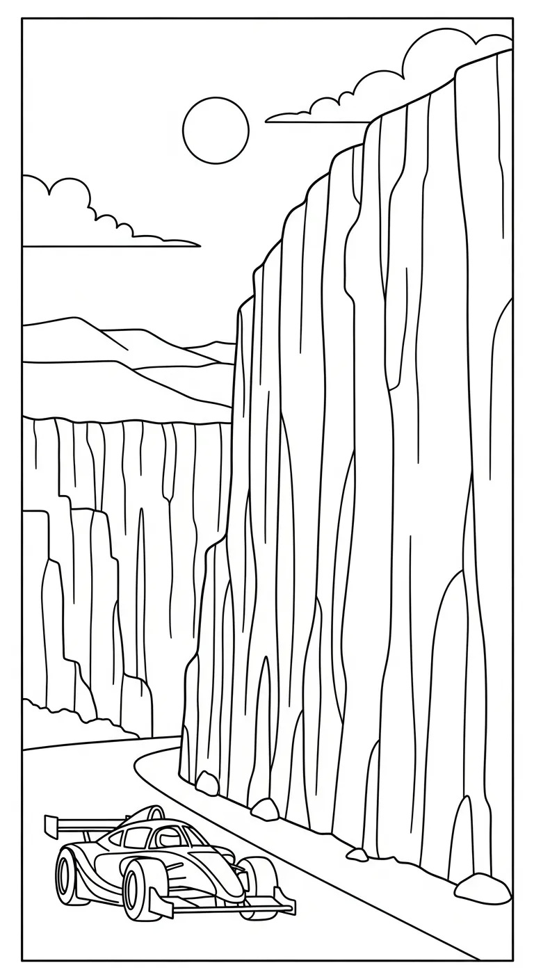 in tranh tô màu Tranh Tô Màu Xe Đua miễn phí