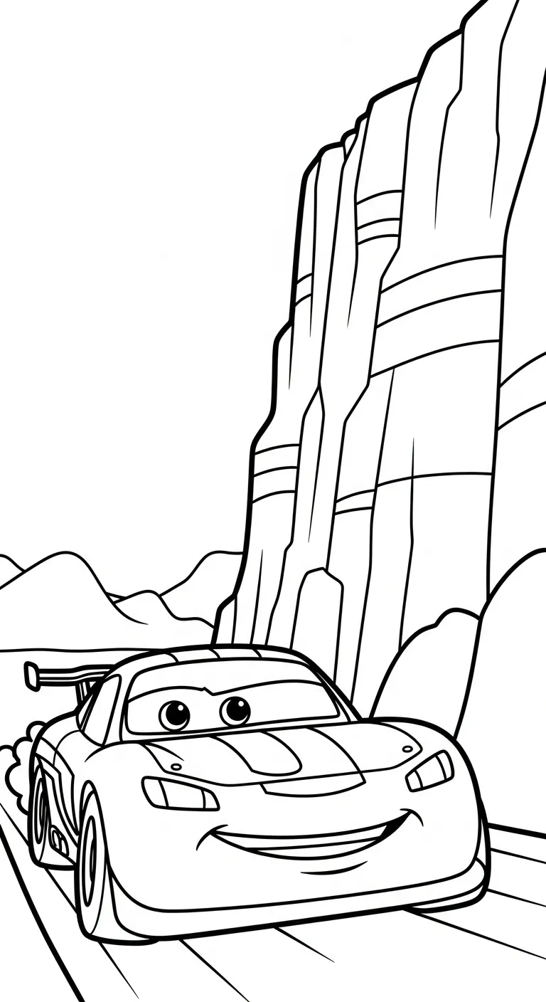 tranh tô màu Tranh Tô Màu Xe Đua cho bé 6 tuổi miễn phí 1