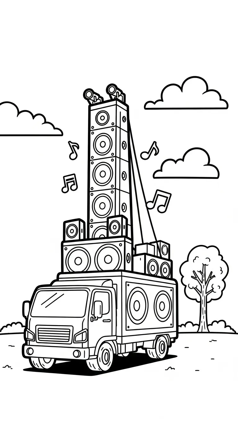 tranh tô màu Tranh Tô Màu Xe Tải cho bé mới nhất