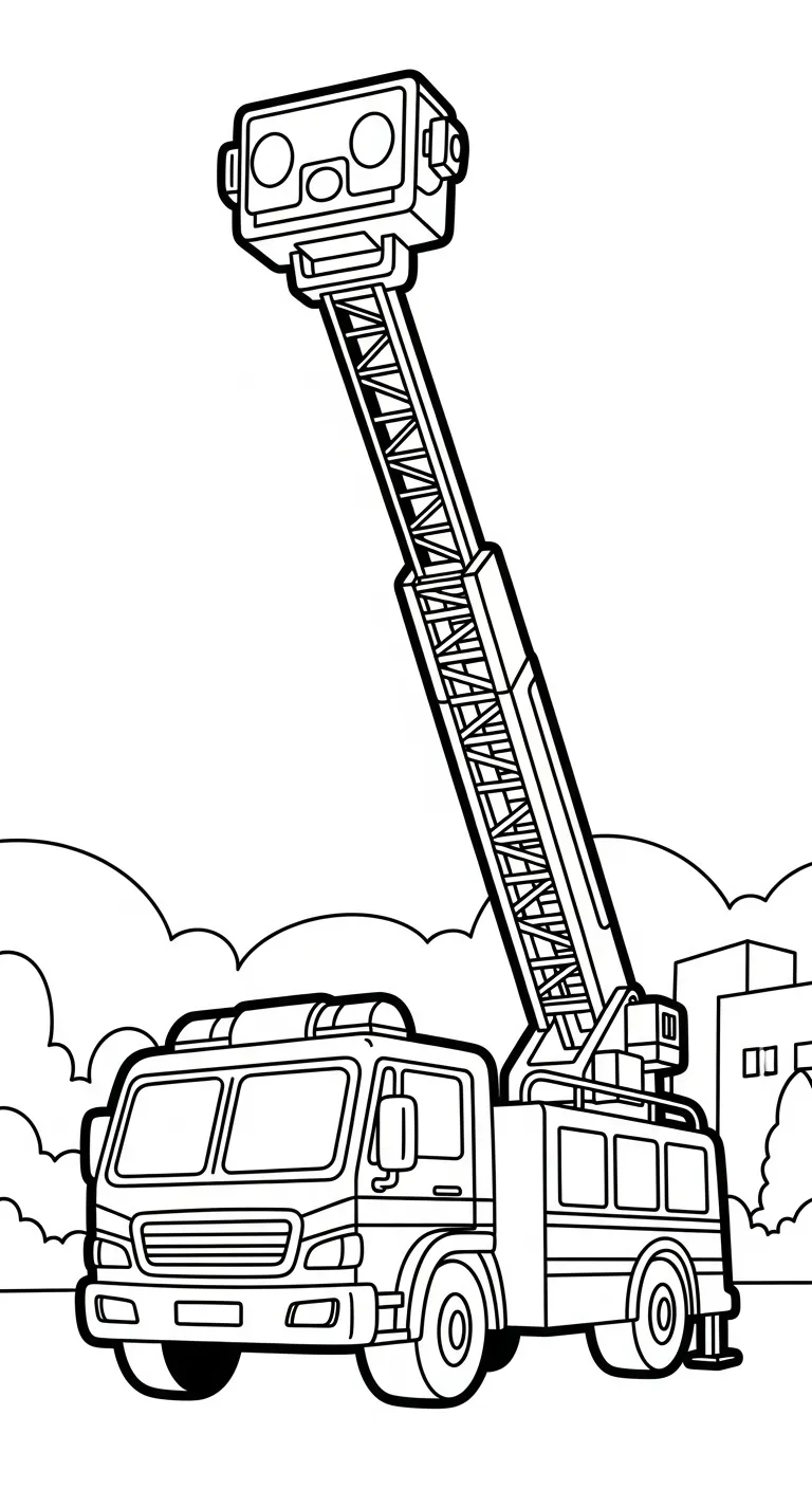 in tranh tô màu Tranh Tô Màu Xe Tải cho bé 4 tuổi 1