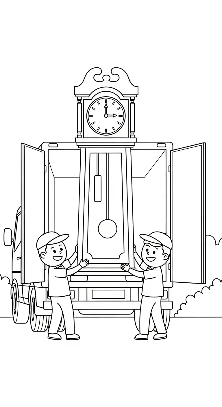 tải hình tô màu Tranh Tô Màu Xe Tải cho bé 4 tuổi 1