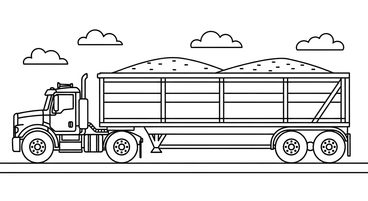 in hình tô màu Tranh Tô Màu Xe Tải miễn phí
