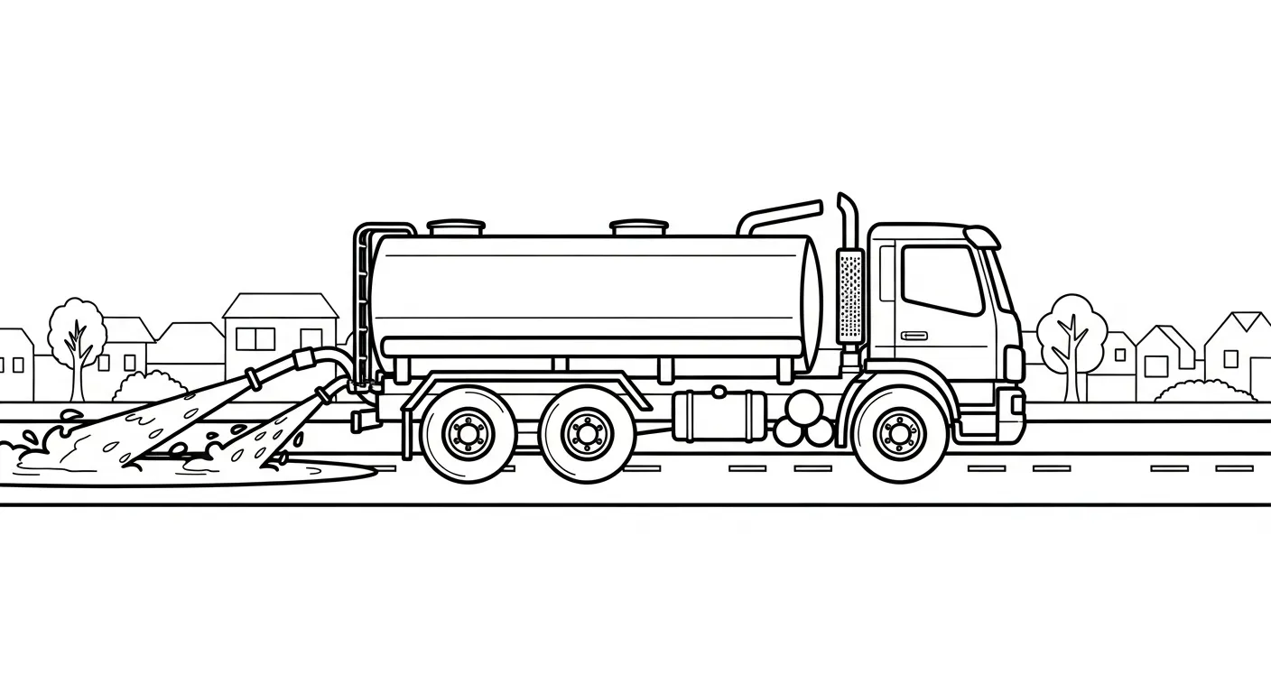hình tô màu Tranh Tô Màu Xe Tải miễn phí 1