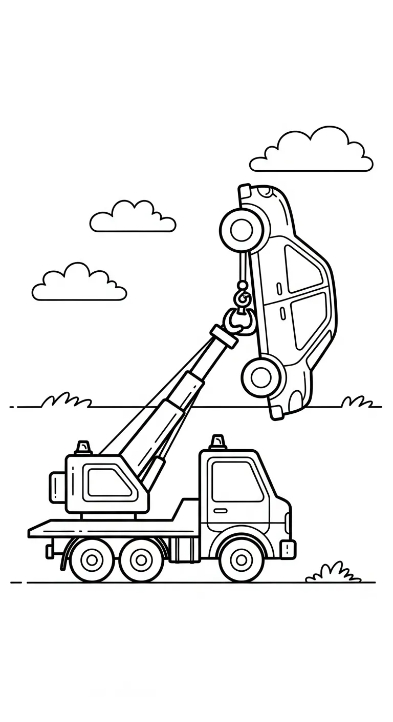 in tranh tô màu Tranh Tô Màu Xe Tải