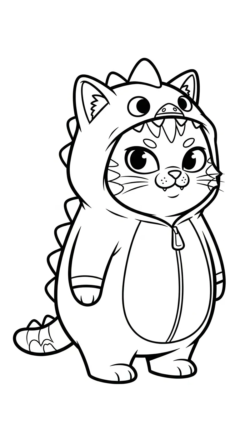 in hình tô màu Mèo cho bé 5 tuổi