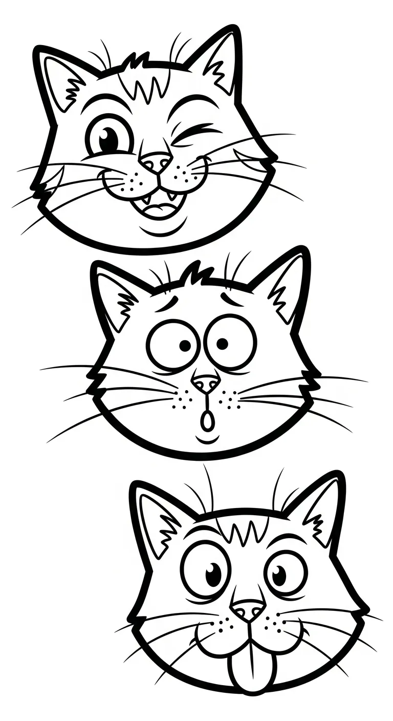 hình tô màu Mèo cho bé tải về