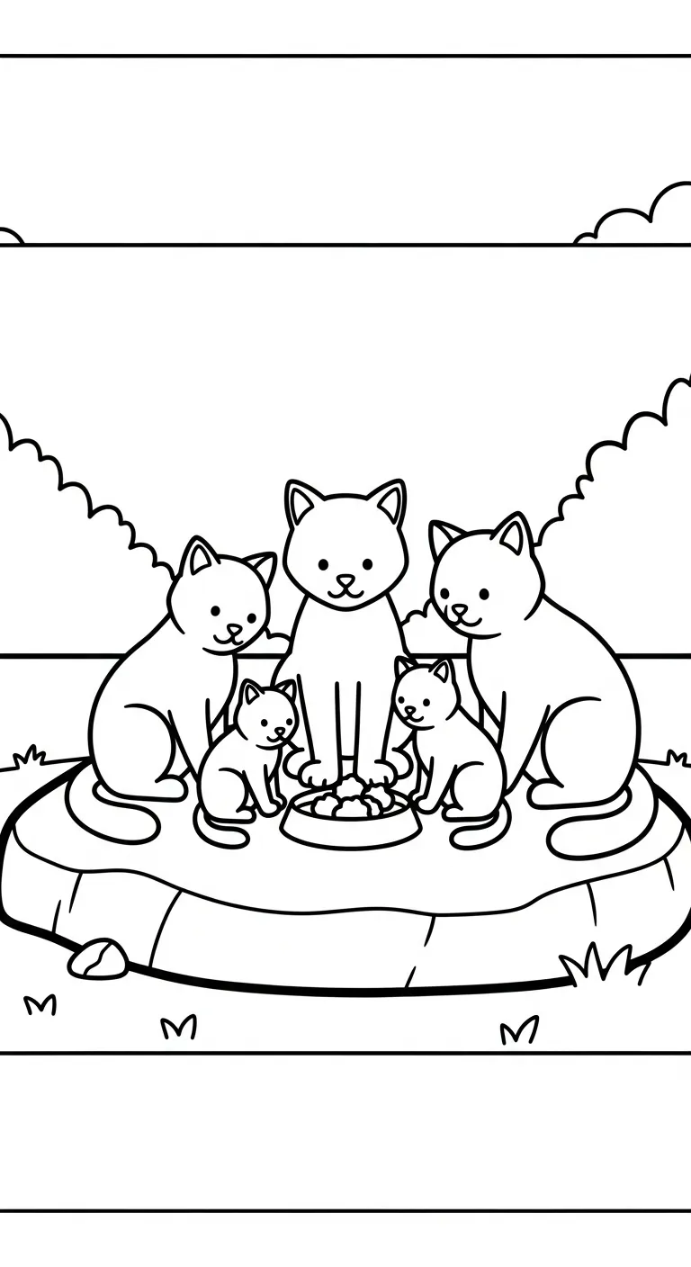 tải tranh tô màu Mèo chất lượng cao