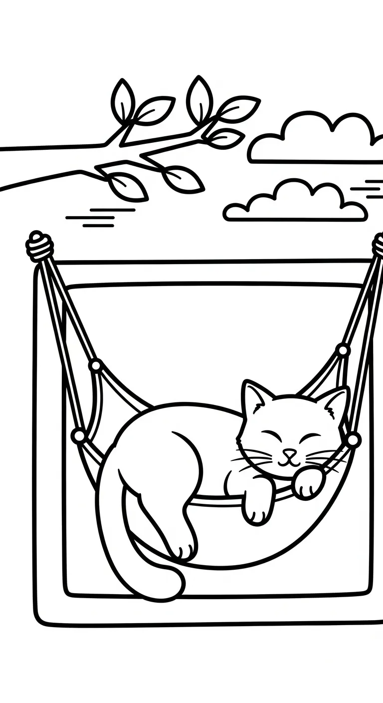 hình tô màu Mèo cho bé mới nhất