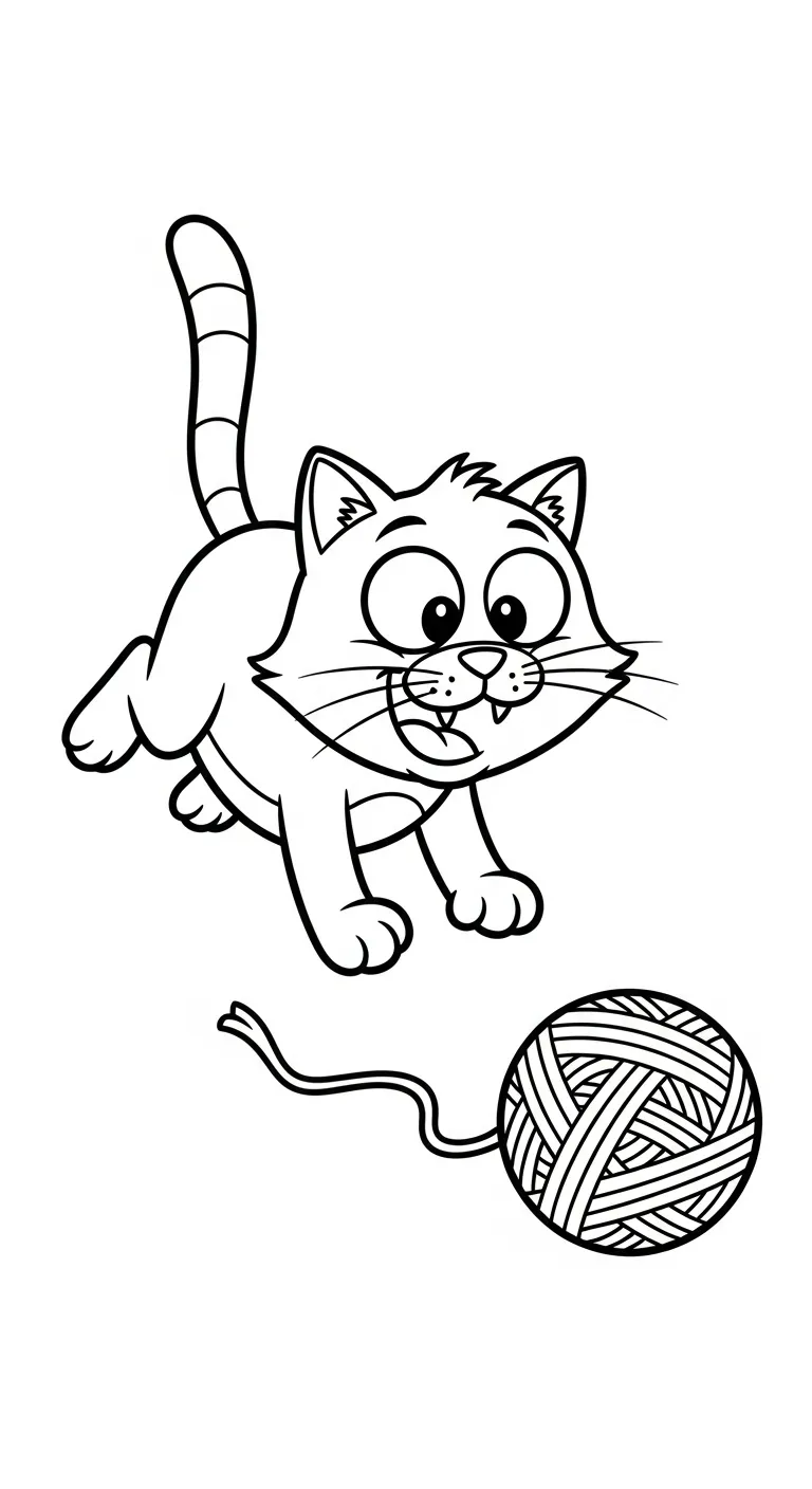 tải tranh tô màu Mèo cho bé 5 tuổi