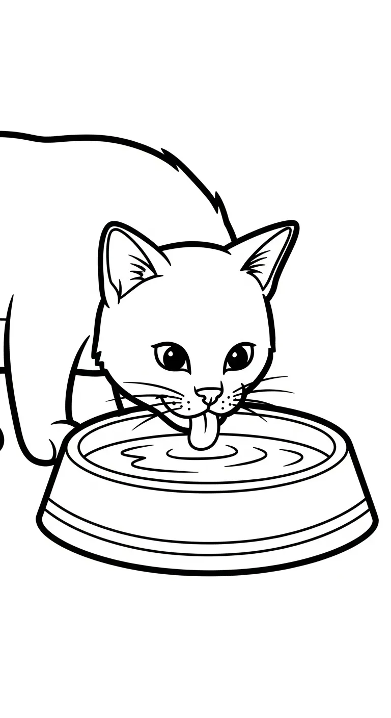 tranh tô màu Mèo miễn phí