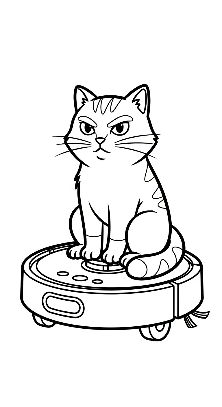 hình tô màu Mèo cho bé 5 tuổi miễn phí