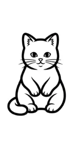 hình tô màu Mèo pdf