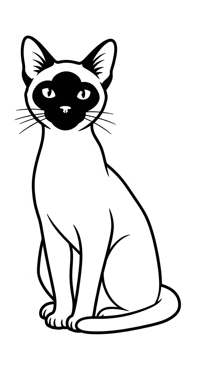 hình tô màu Mèo cho bé tải về 1