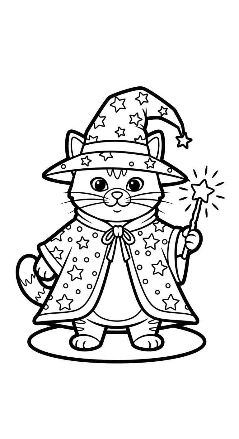 tải tranh tô màu Mèo cho bé miễn phí