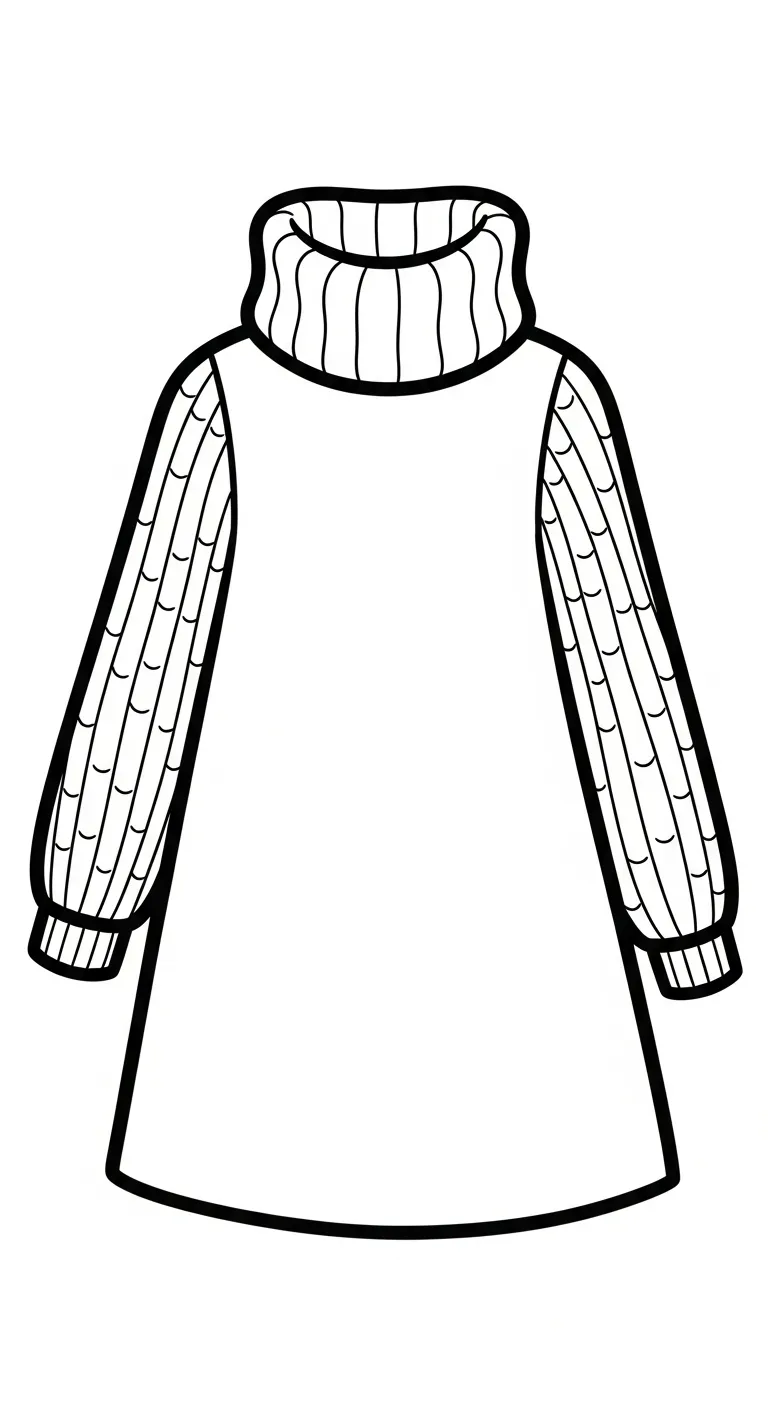 tranh tô màu Váy rõ nét