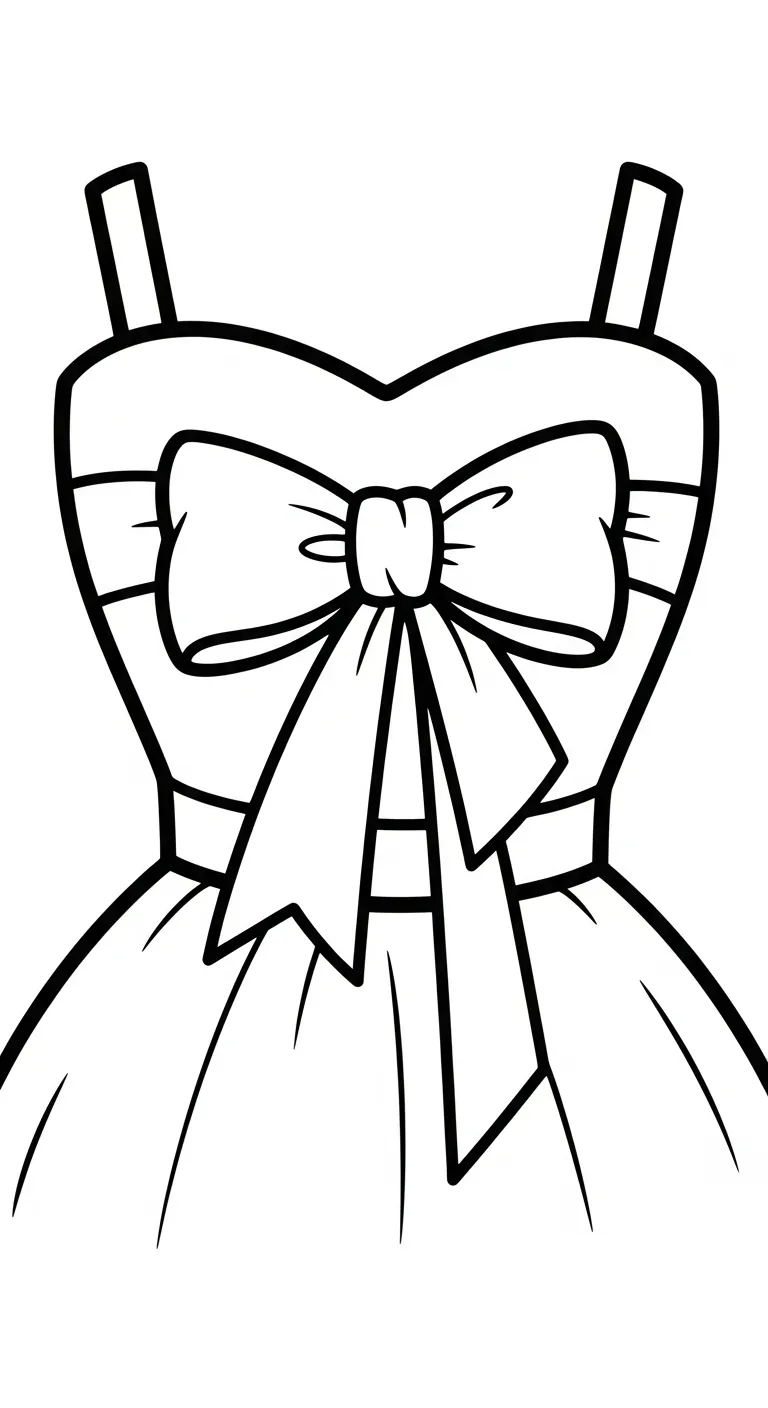 tải hình tô màu Váy cho bé