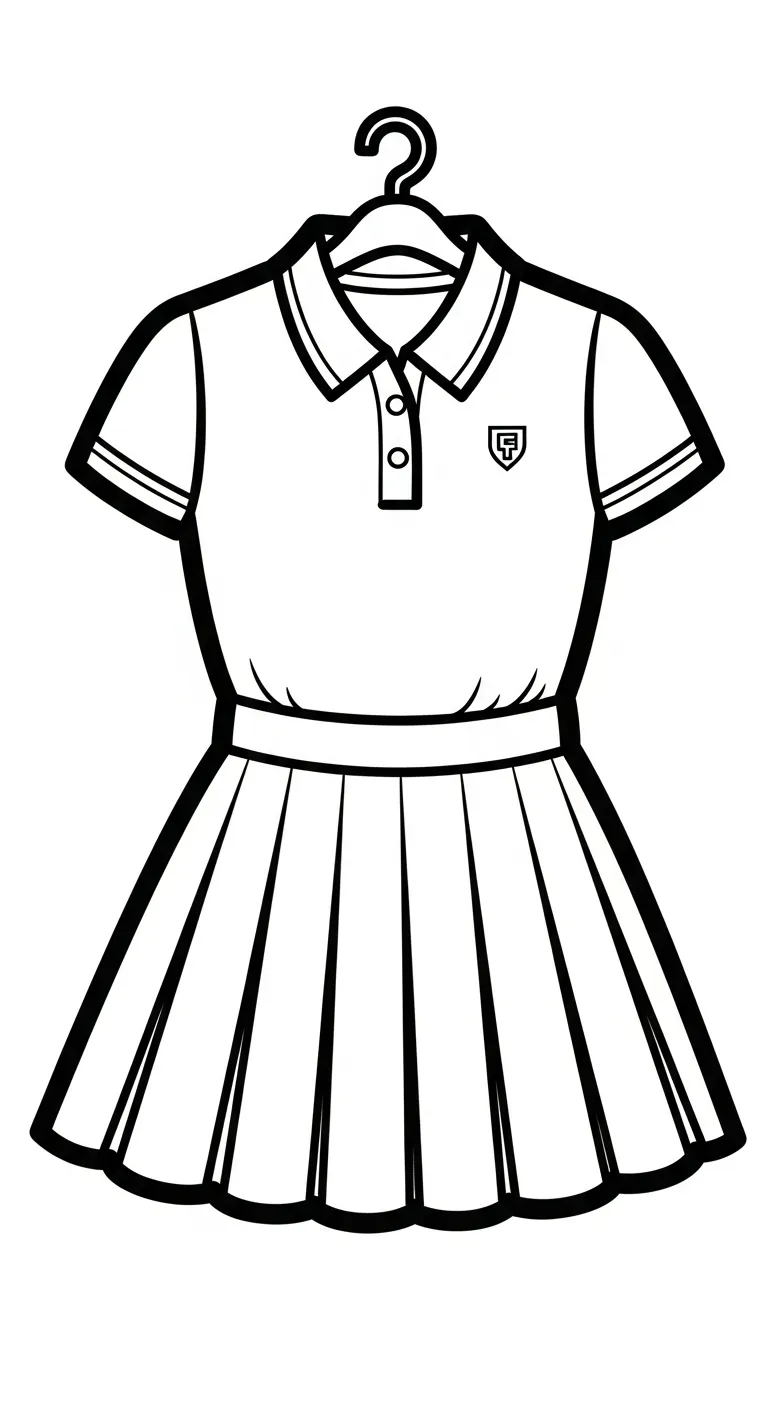 tranh tô màu Váy pdf 1