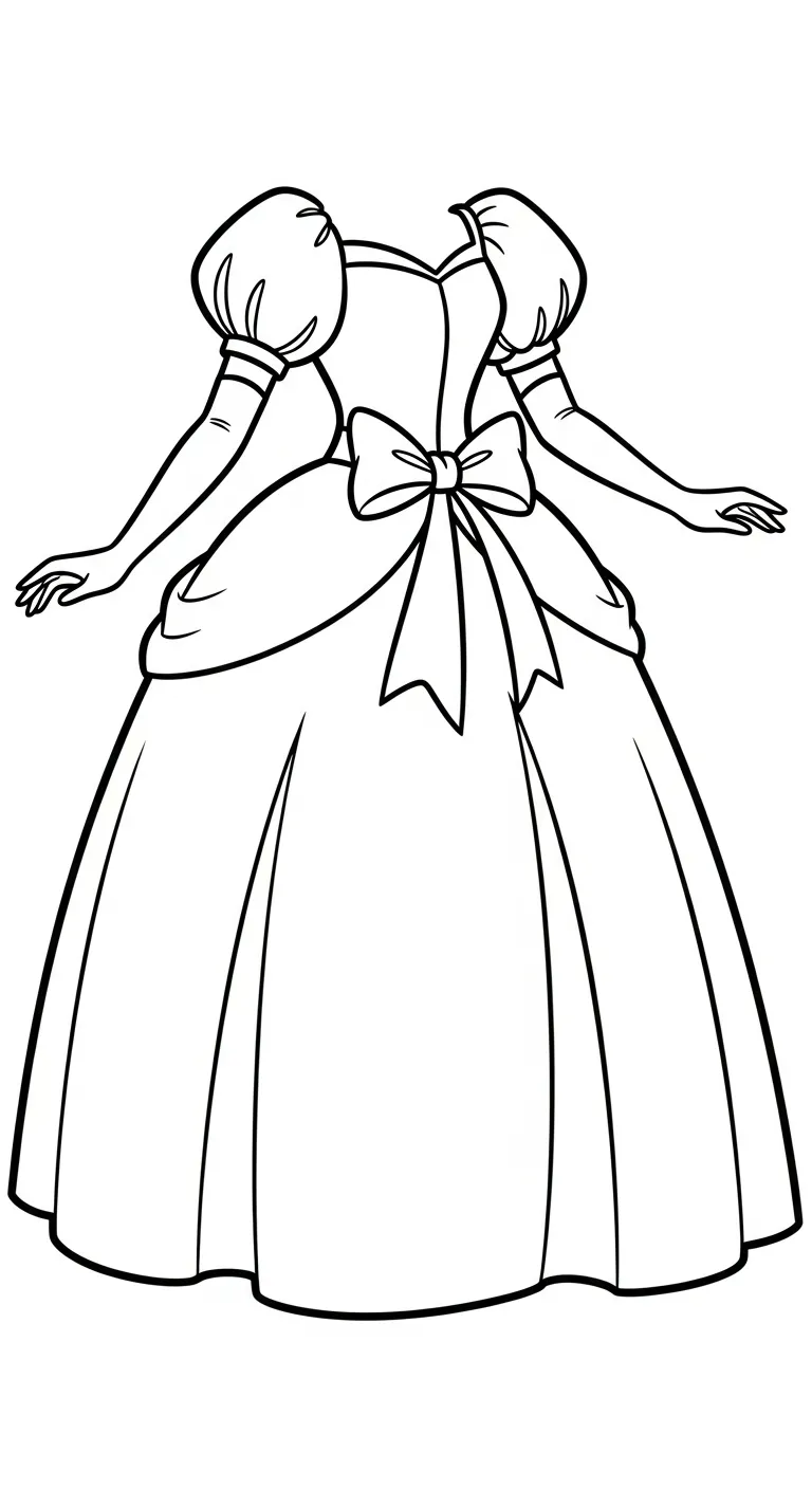 tải hình tô màu Váy cho bé 4 tuổi