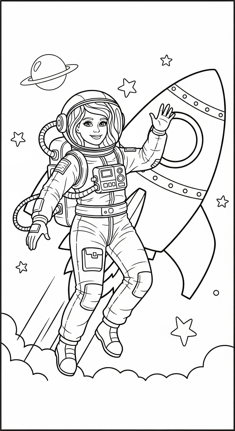 tải hình tô màu Barbie cho bé 8 tuổi