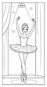 in hình tô màu Barbie cho bé 6 tuổi