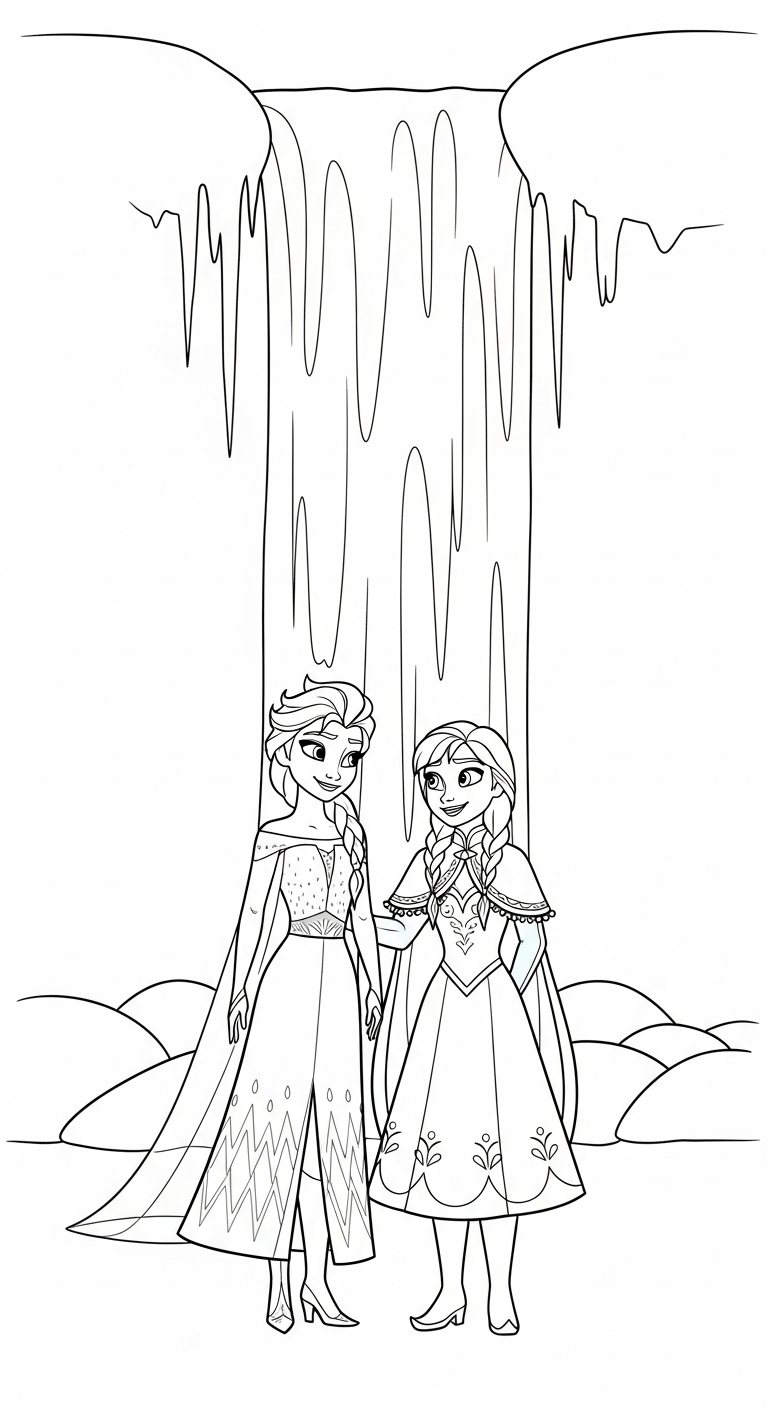 tranh tô màu Elsa cho bé 6 tuổi