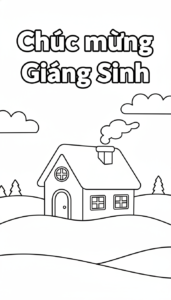 hình tô màu Giáng Sinh cho bé 7 tuổi