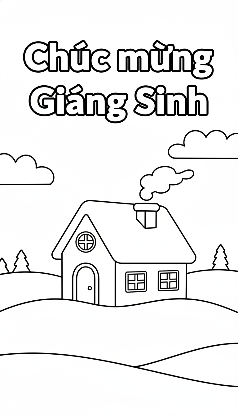 hình tô màu Giáng Sinh cho bé 7 tuổi