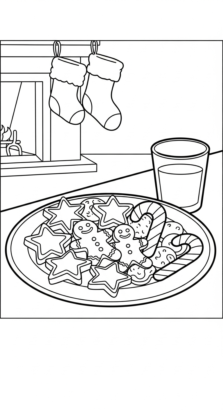 tranh tô màu Giáng Sinh cho bé 5 tuổi