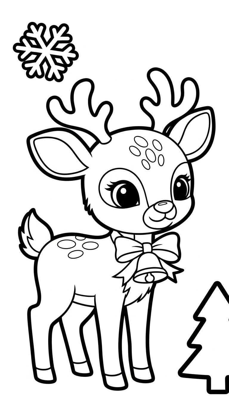 tải tranh tô màu Giáng Sinh cho bé 4 tuổi