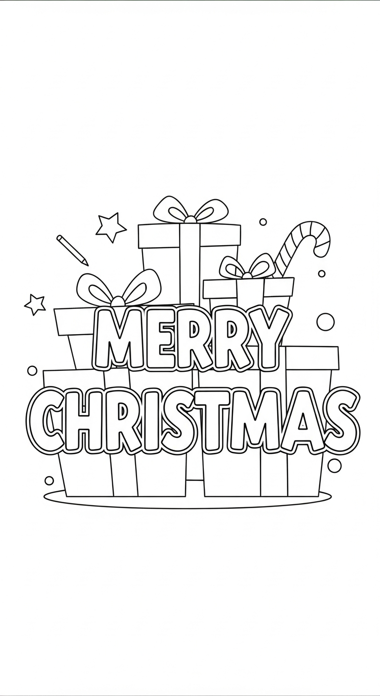in hình tô màu Giáng Sinh cho bé 8 tuổi