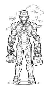 tải tranh tô màu Halloween cho bé miễn phí
