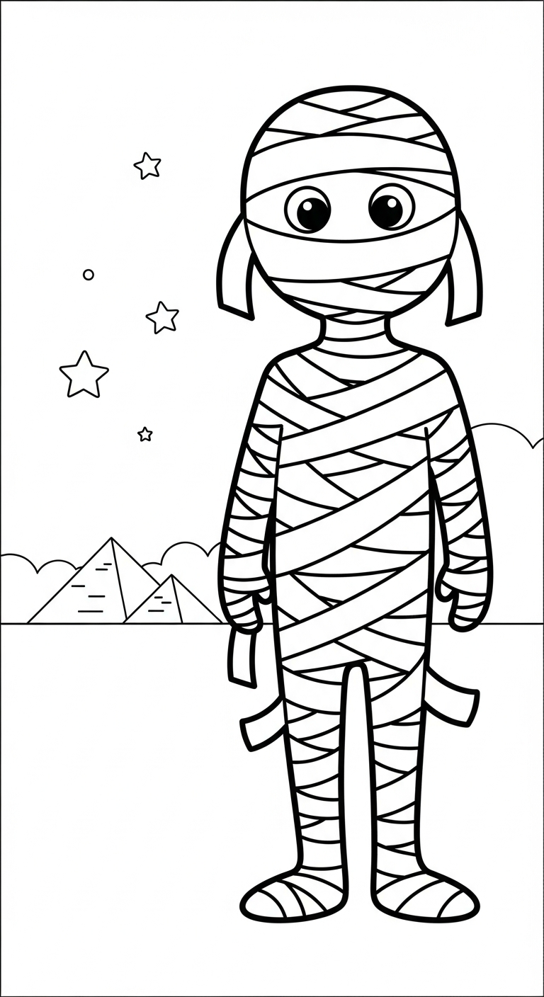 in hình tô màu Halloween cho bé 7 tuổi