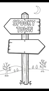 tranh tô màu Halloween cho bé 6 tuổi miễn phí