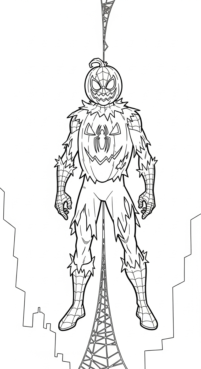 hình tô màu Halloween cho bé 6 tuổi miễn phí
