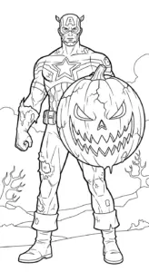 tải tranh tô màu Halloween cho bé
